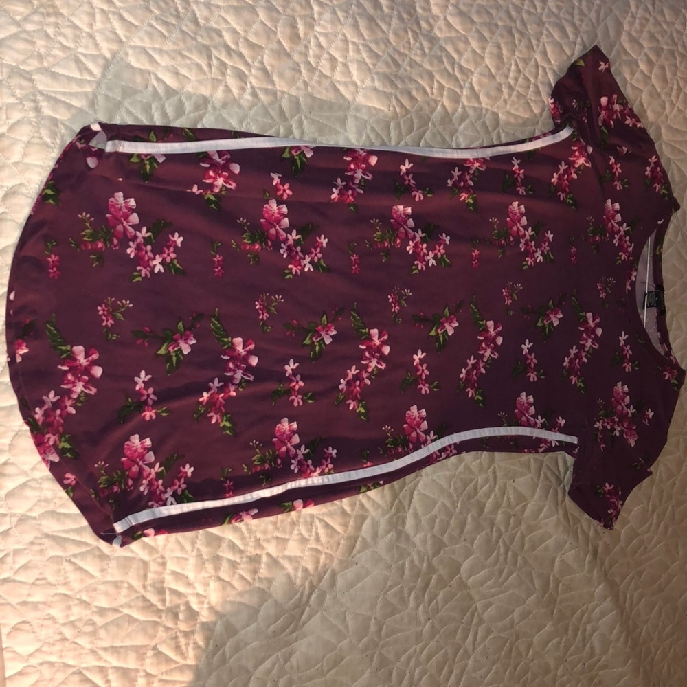 tight fitted short-ish flowery dress